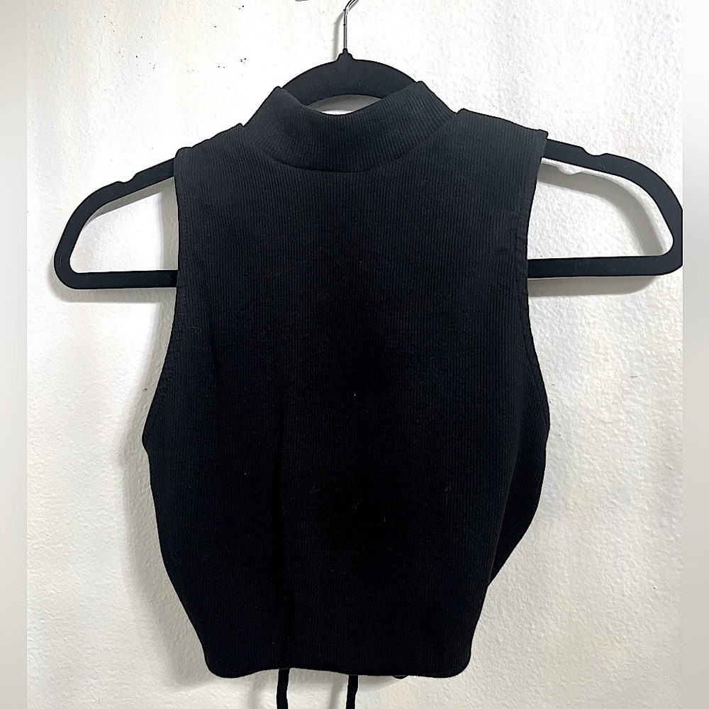 Zara tie back crop top